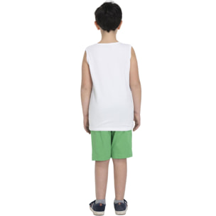 Traje de playa infantil sin mangas.