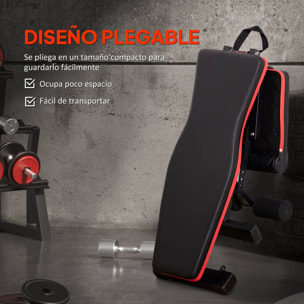 Banco de Musculación Plegable, Banco de Pesas, Respaldo y Asiento Ajustables, Extensión de Pierna, Cojín de Predicador y Banda de Resistencia, para Entrenamiento Completo, Gimnasio en Casa