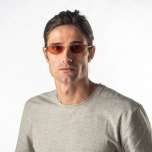 Gafas de sol OCEAN LIVERPOOL - Dorado mate / Roja transparente