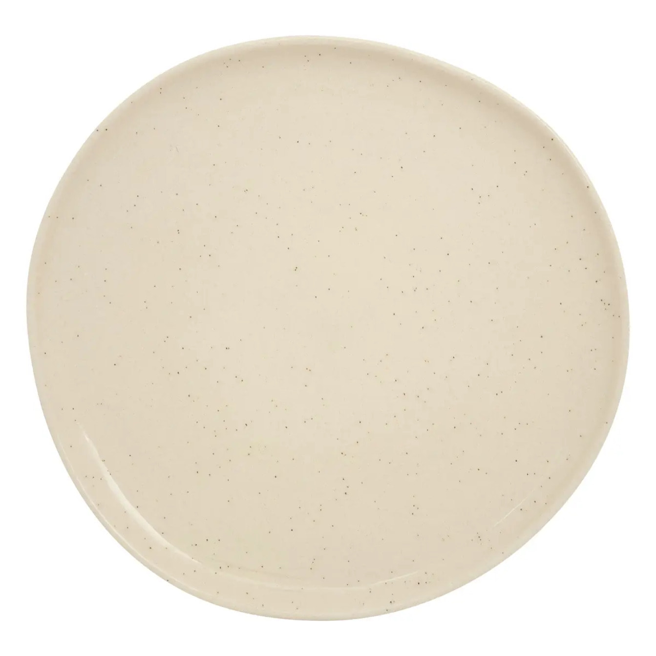 Assiette plate Wonja crème L27xp26,4xH2,1cm