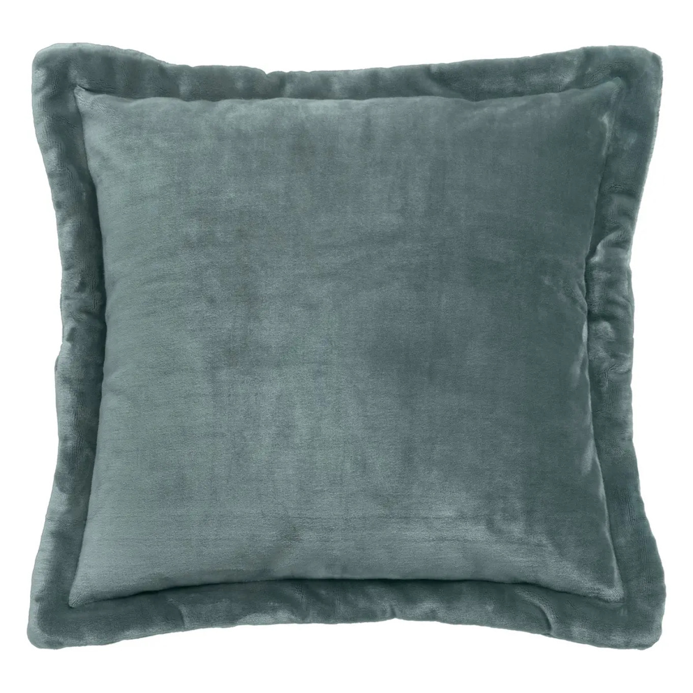 Coussin flanelle Cuddly bleu 53x53cm