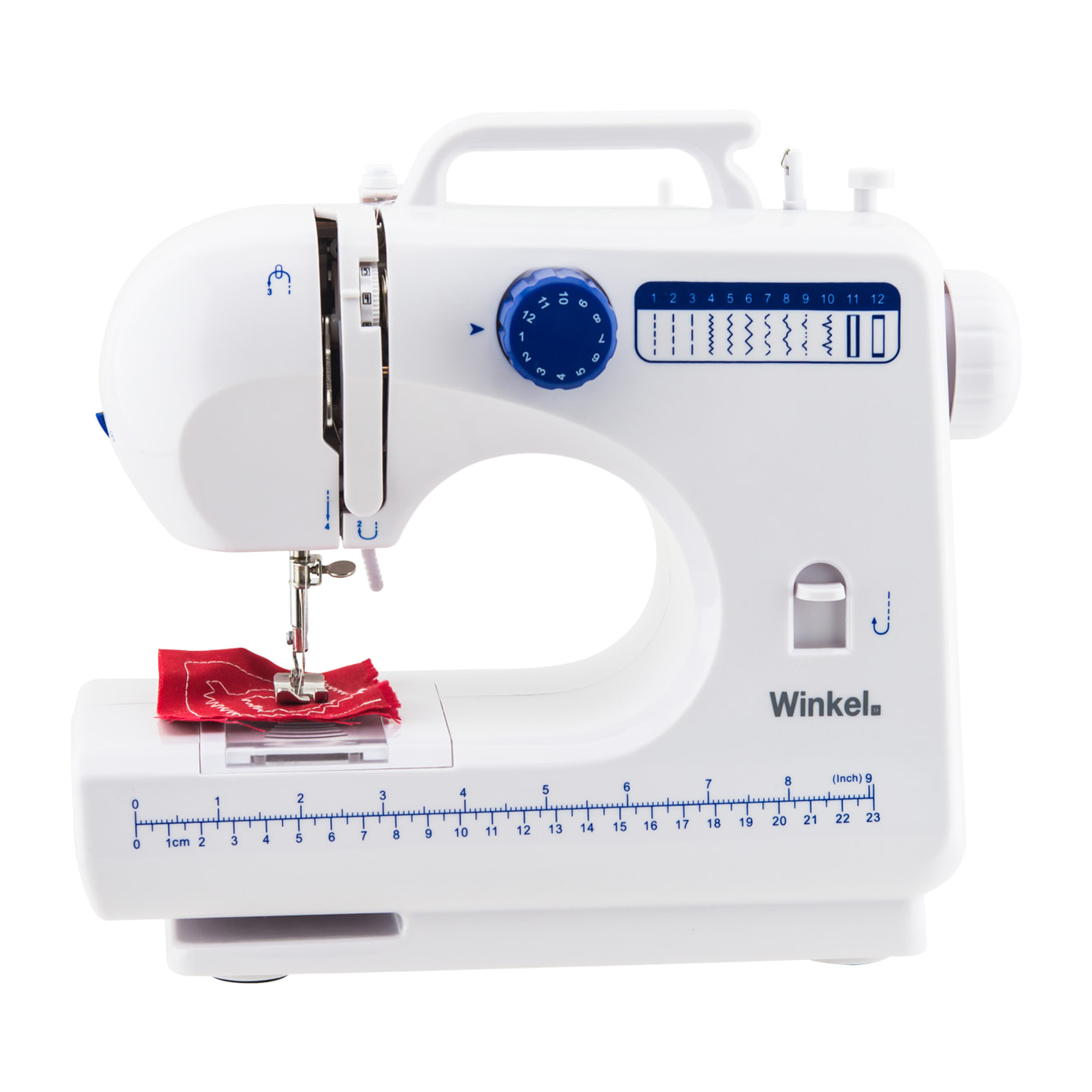 Máquina de Coser, 12 Puntadas, 2 Velocidades, LED, 7,2 W.