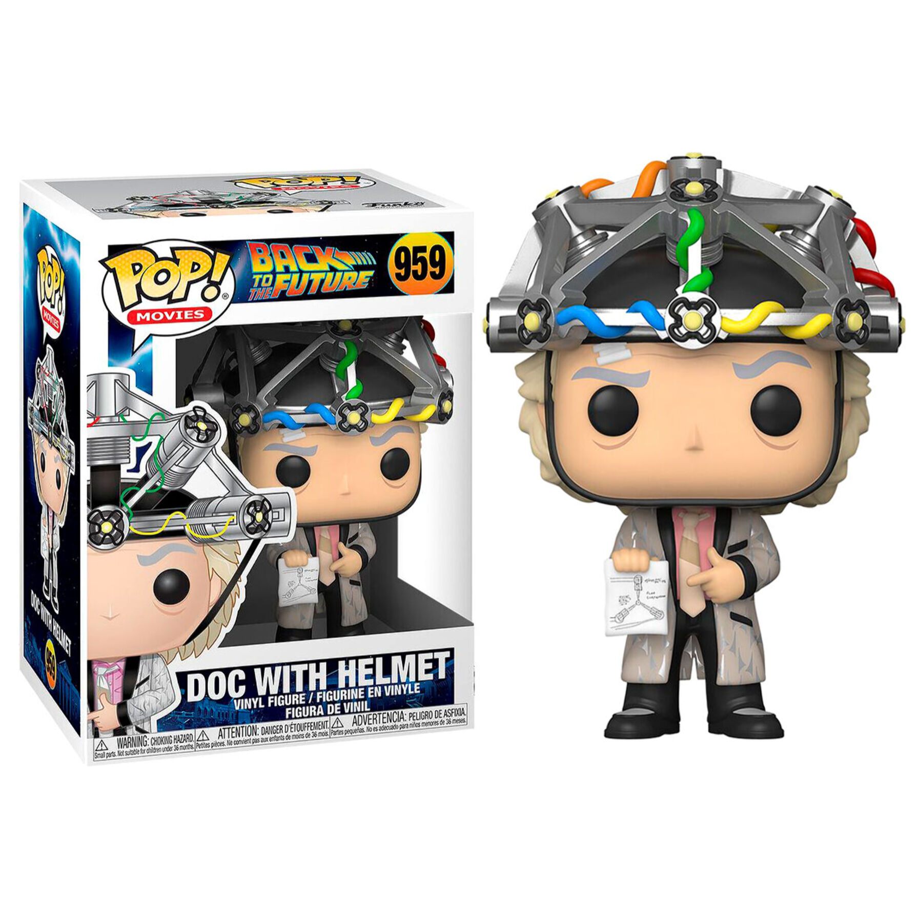 Ritorno Al Futuro Funko POP! Movies Figure in Vinile Doc Con Casco 9 cm Funko