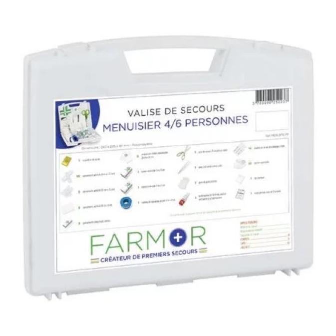 Coffret de secours FARMOR Menuisier 4/6 personne - MEN2070PP