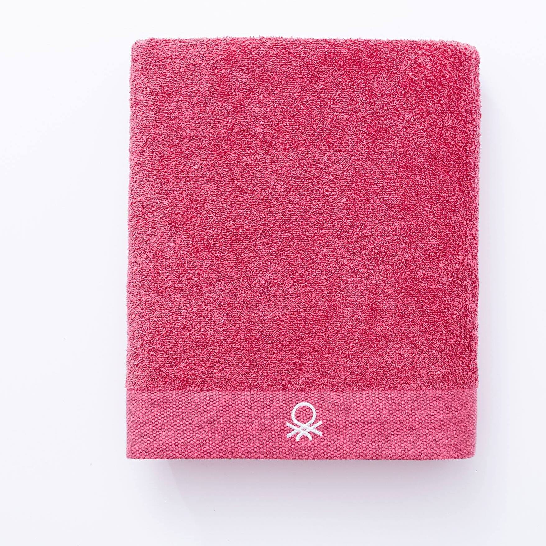 Juego de 2 toallas de baño 50x90cm + 90x150cm, rosa