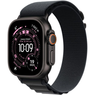 Bracelet APPLE 49 mm Medium  Alpine noir Finition noir