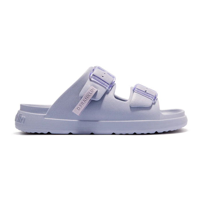 Sandalias Abiertas de Mujer Hebilla Ajustable Vibe Violeta