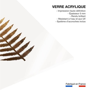 Tableau fleurs Fougere d'or Tableau plexiglas