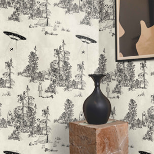 Carta da Parati Toile de Jouy Ufo