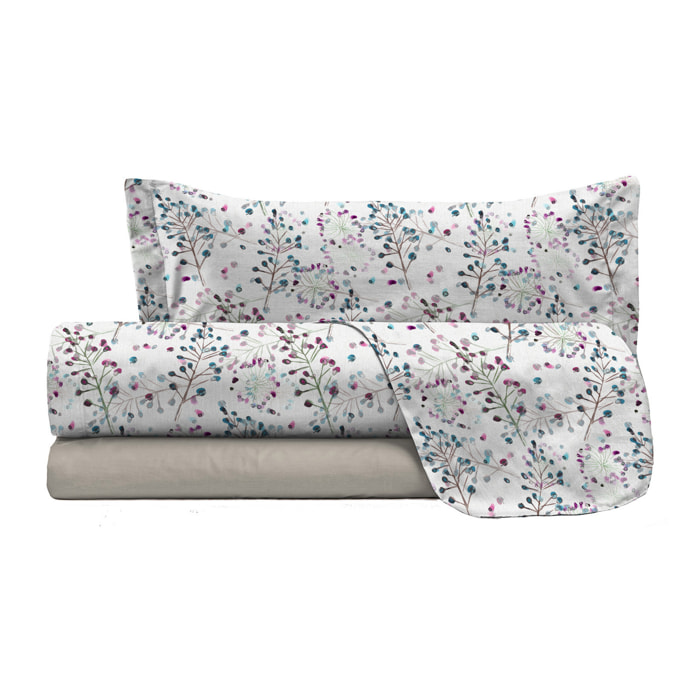 COMPLETO LETTO FANTASY PIAZZA E MEZZA - 100% MICROFIBRA