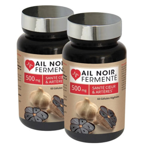 NUTRIEXPERT - Ail Noir Fermenté - Contribue au maintien de la santé cardiaque et vasculaire - Sans gluten - Lot de 2 produits