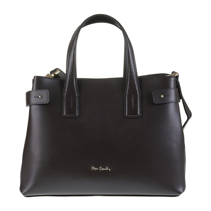 Borsa a mano da donna Made in Italy - Modello Emberly Nova - 100% pelle - 35.0 x 25.5 x 14.0 cm