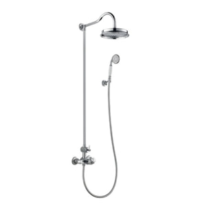 Colonne douche thermostatique rétro recoupable Paini Lady's Chrome