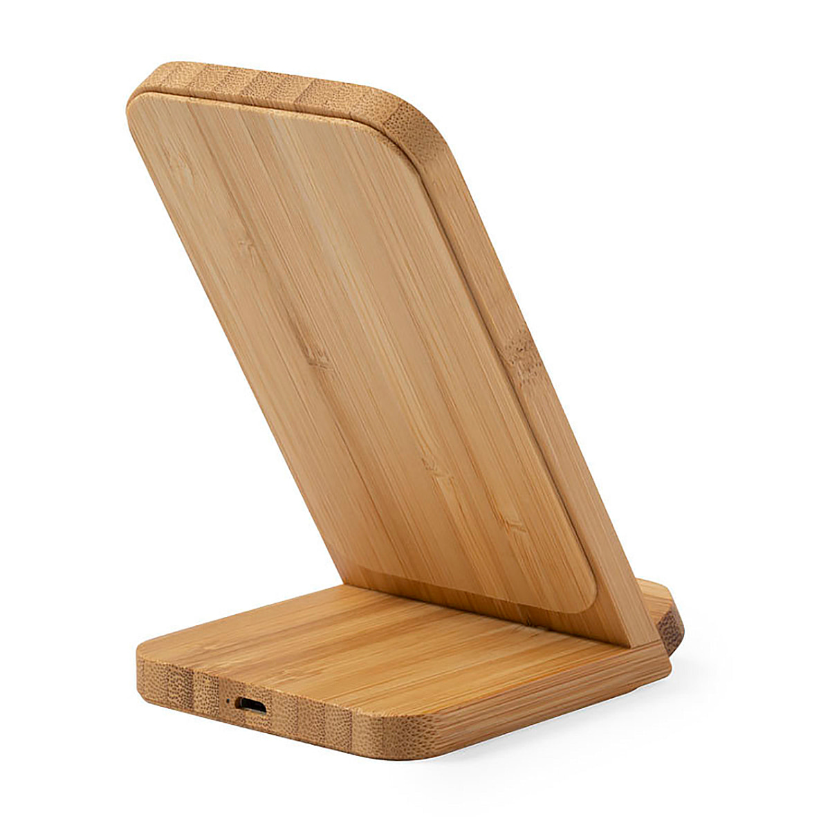 Caricabatterie wireless Nature Bamboo da 10 W con ricarica rapida