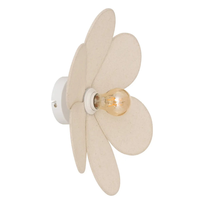 Applique murale Naya beige lin 40x12cm