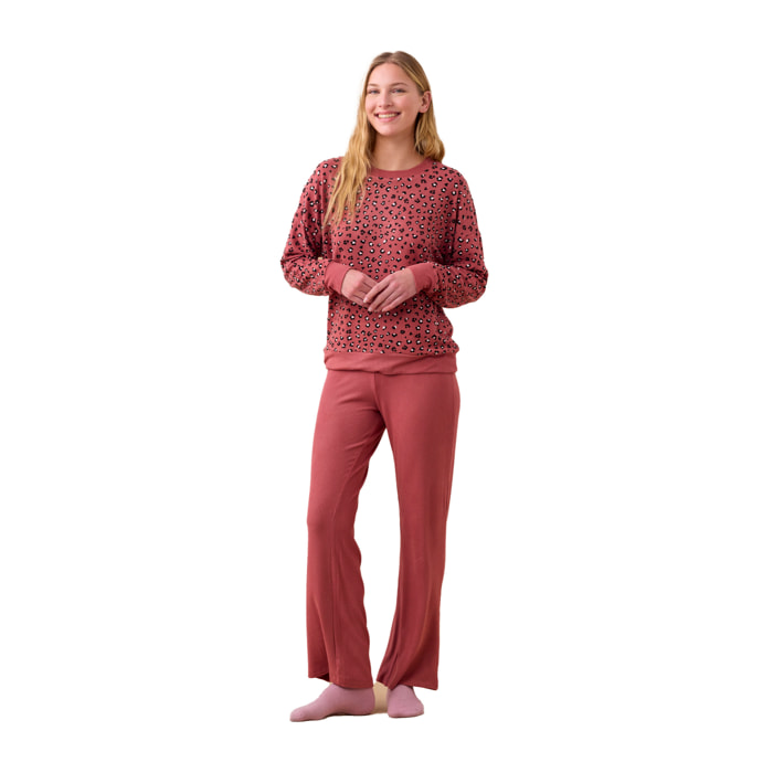 Pigiama donna costina articolo animalier. Noidinotte