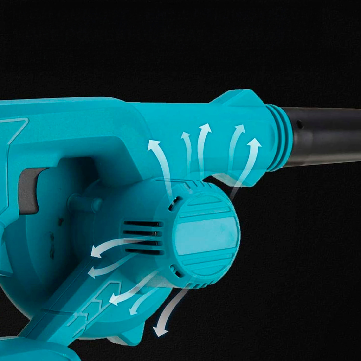 Soplador de hojas eléctrico e inalámbrico, 2x 3000mAh, 2.8 m3/min y 16000 rpm.