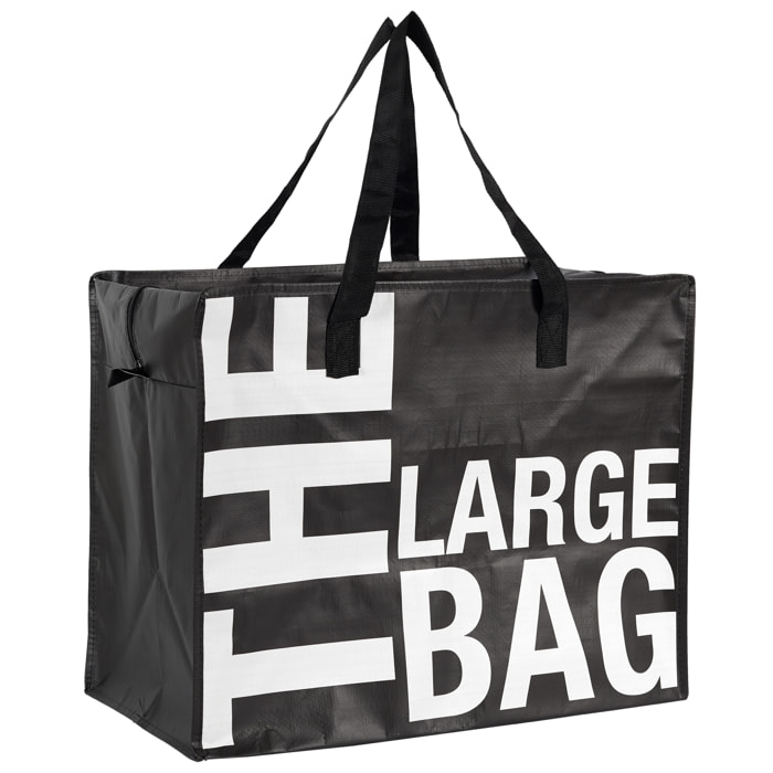 Sac Shopping - JE CHERCHE UNE IDEE - Multi Usages - Noir et Blanc