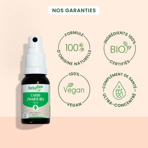Herbalgem- Bourgeon de Cassis - format spray - Bio - 15 ml
