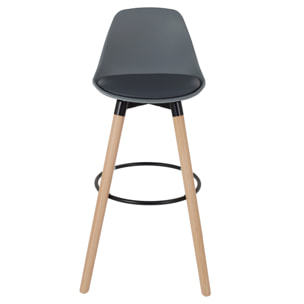 Tabouret De Bar Walt Gris - Lot De 2