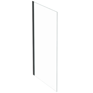 Paroi de douche fixe ou paroi latérale 200 x 90 Contra noir mat