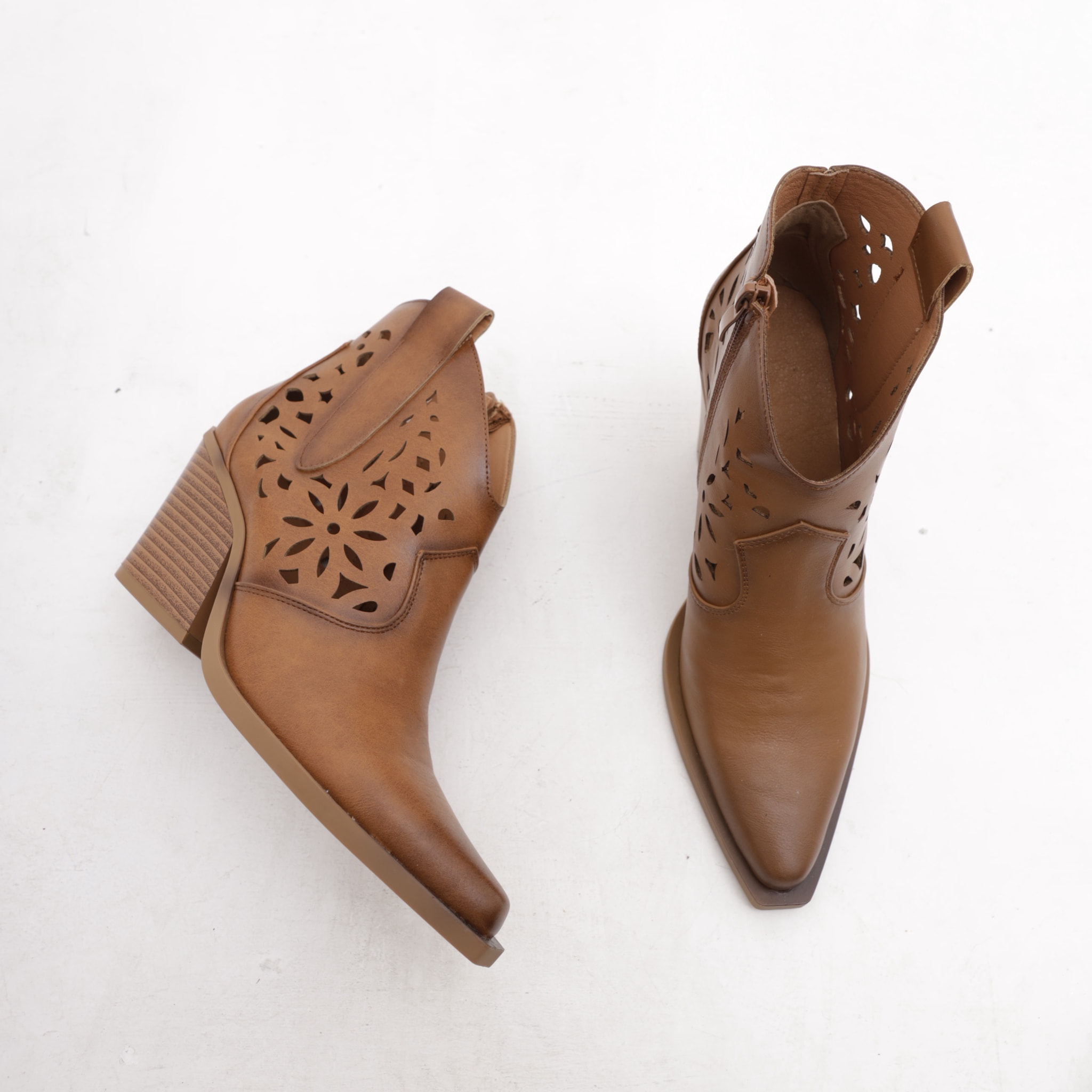 TEXANO BASSO TRAFORATO CHOCOLA' CUOIO