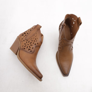 TEXANO BASSO TRAFORATO CHOCOLA' CUOIO