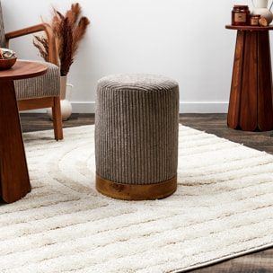 Pouf Cotele Scott Taupe