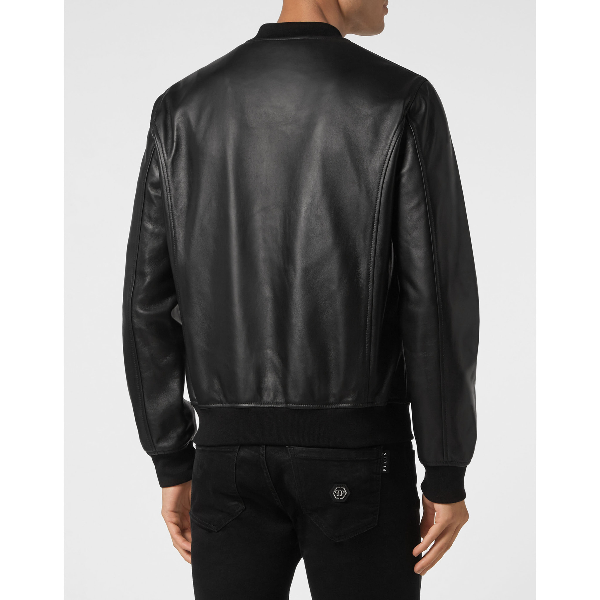 PHILIPP PLEIN Leather Bomber