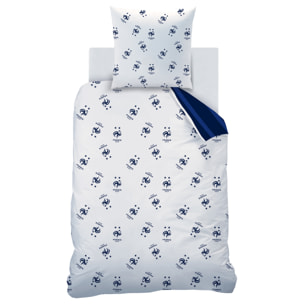 Parure de lit imprimée 100% Coton, FFF RAYURES