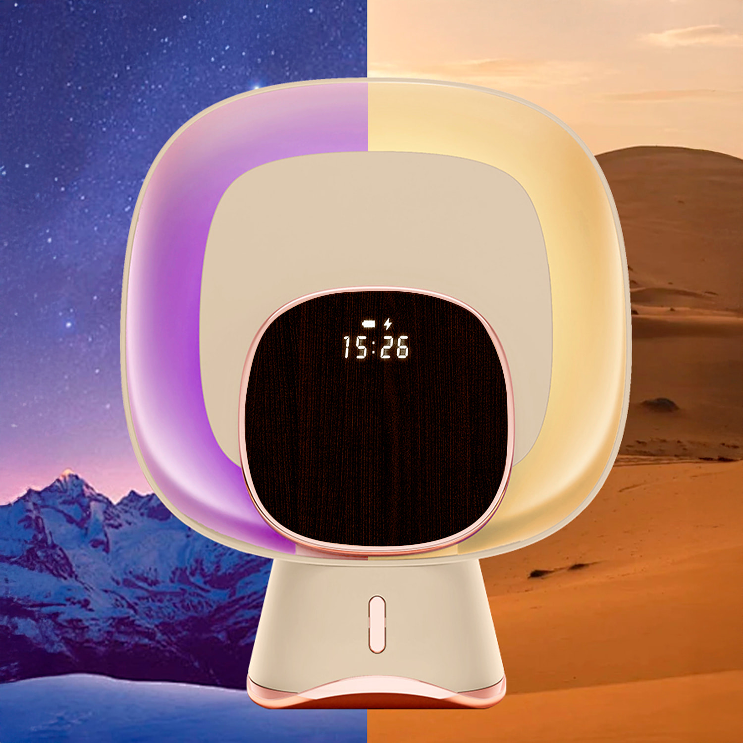 Trappola per zanzare multifunzione con ricarica wireless da 5W.