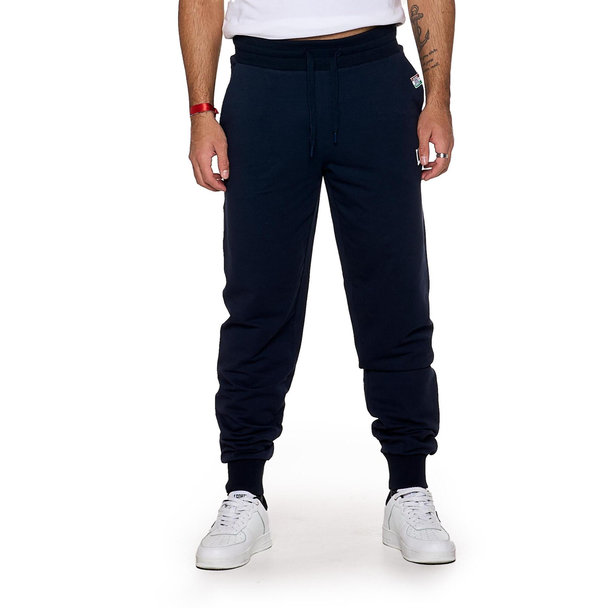 Pantalón de deporte de invierno para hombre con pequeño logo 'Basic' en el puño