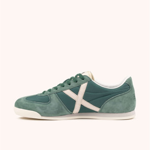 Sneaker Urbana Casual Verde y Crema | MUNICH STEREO 05