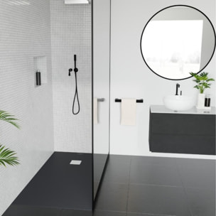 Receveur découpable Exclusive anthracite