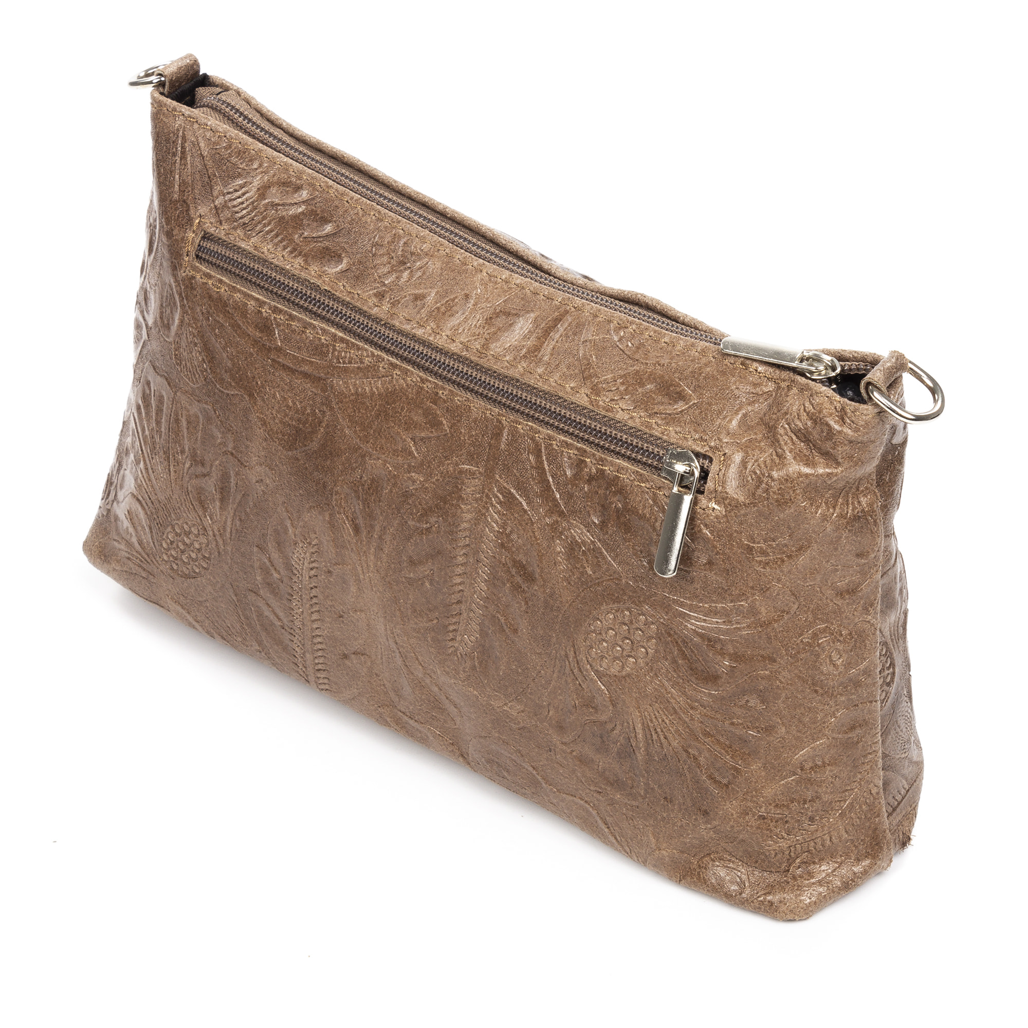 Martia Borsa a tracolla Donna. Pelle autentica Camoscio Inciso Arabesco