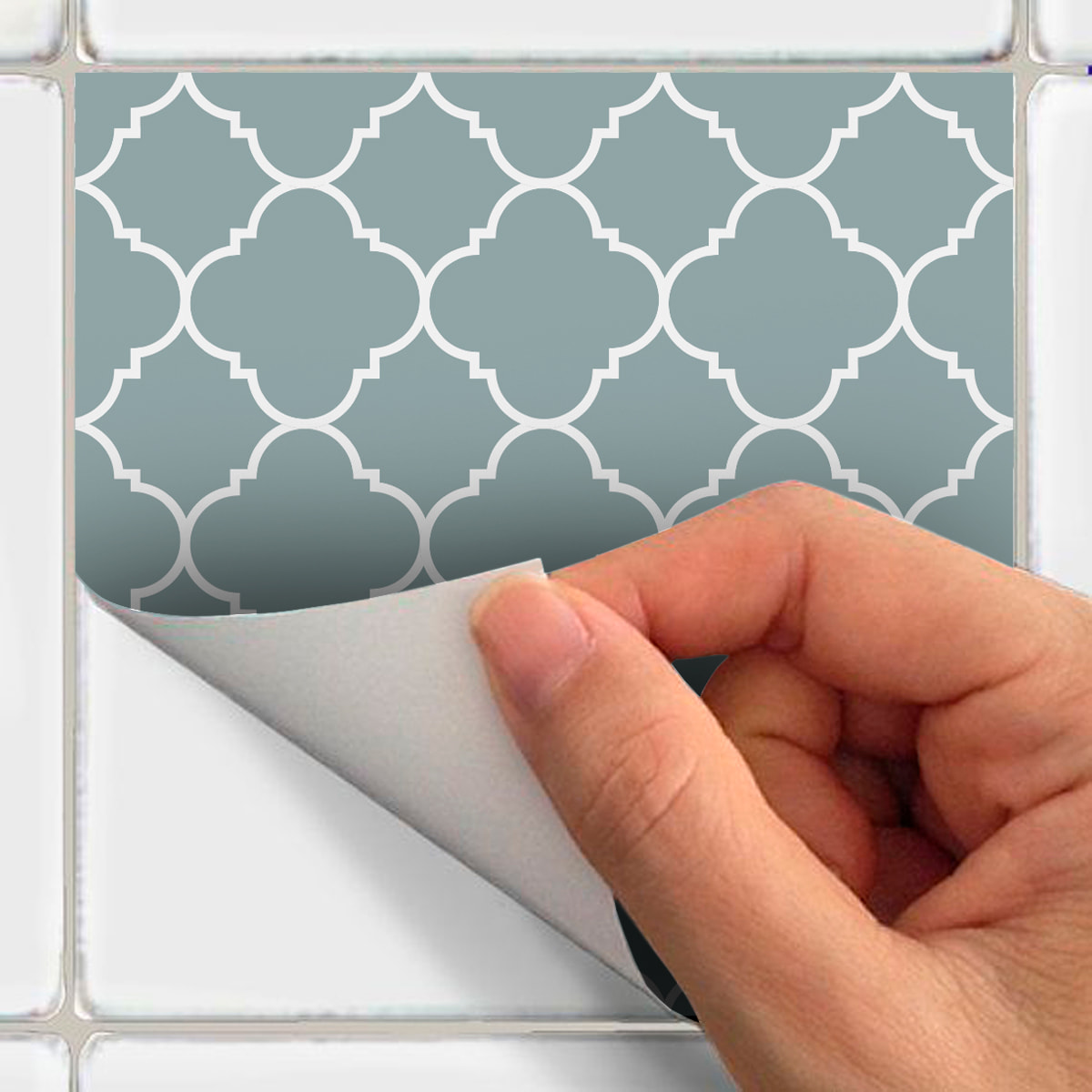 Stickers muraux - Sticker Mural Carrelage adhésif Cuisine Salle de Bain - 60 STICKERS CARRELAGES SCANDINAVE KVASIR