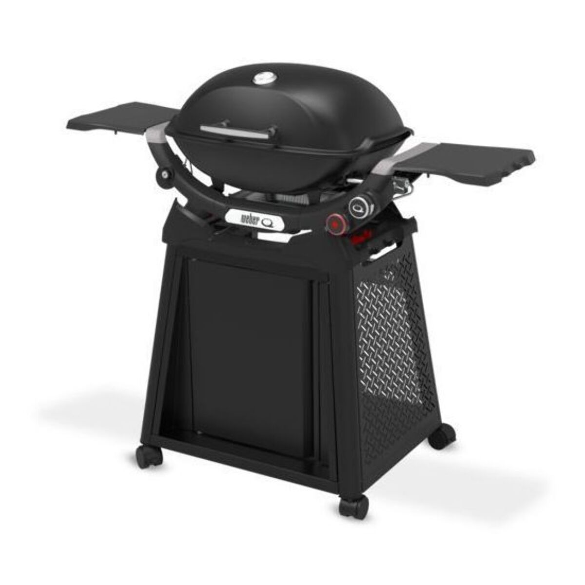 Barbecue gaz WEBER Q 2800N black, sur chariot, 2 brûleurs, surface de cuisson 51x41 cm