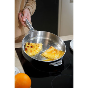 Poêle COOKUT LA MERVEILLEUSE  INOX 24CM - GRAPHITE