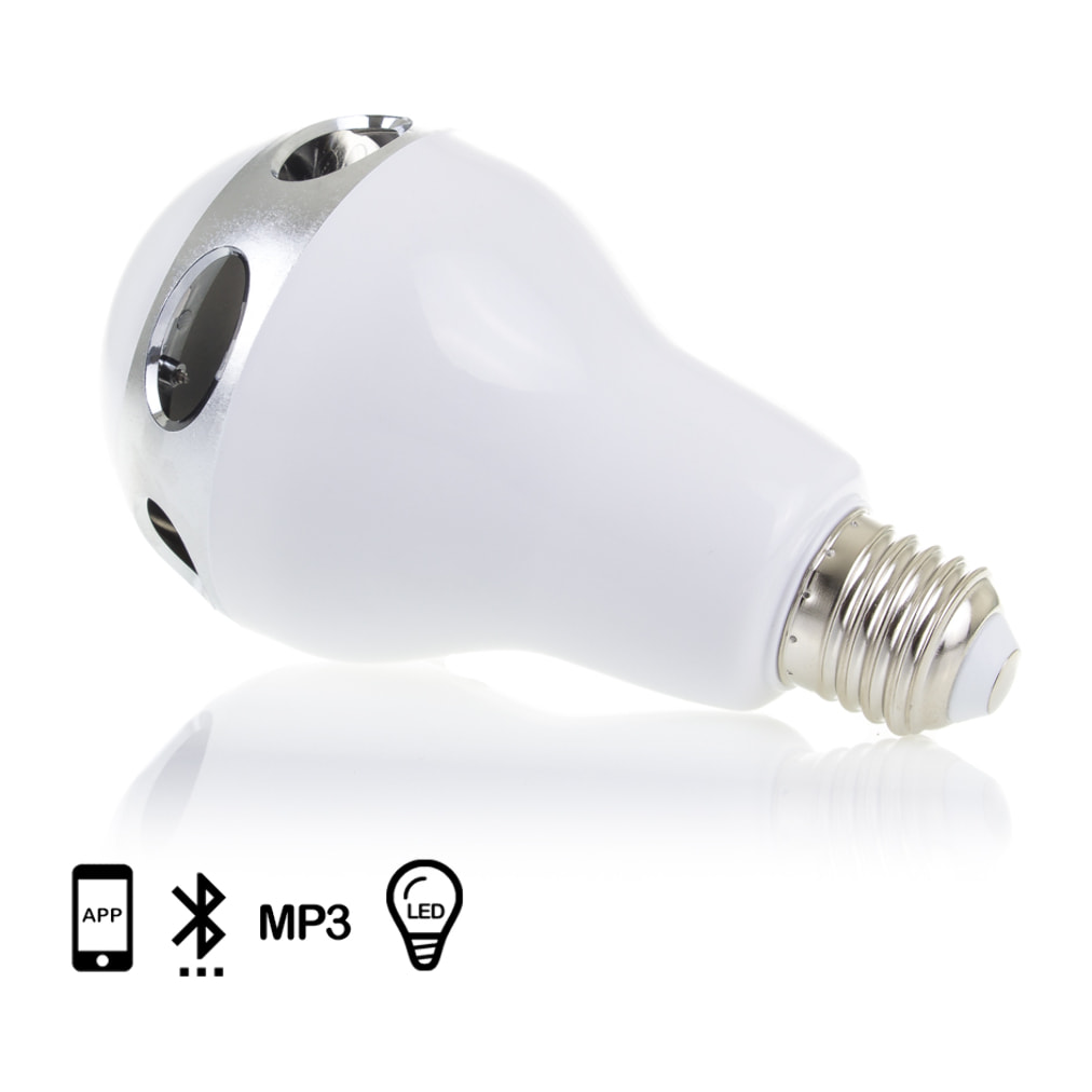 Altoparlante bluetooth dal design a lampadina con illuminazione BT5