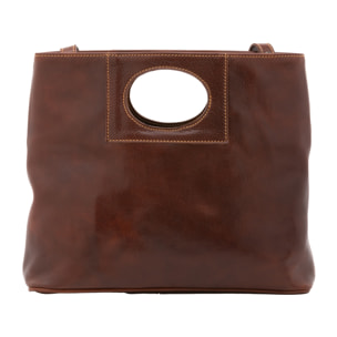 Borsa a tracolla  da donna In Vera pelle Made in Italy 28x33x10 cm