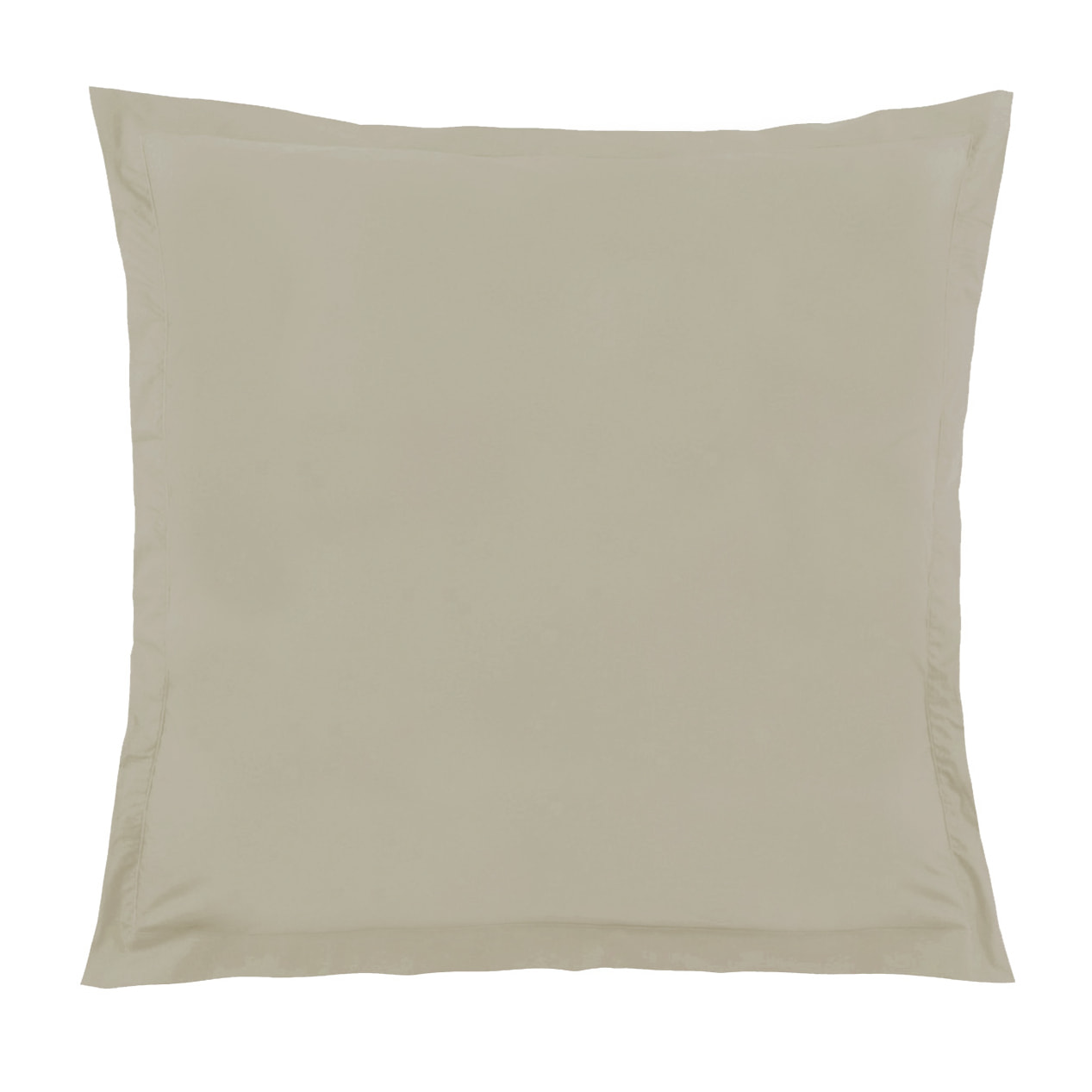 Taie d'Oreiller Unie en 100 % Coton - Taupe