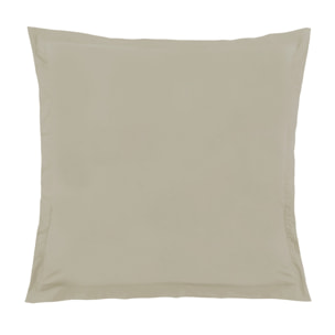 Taie d'Oreiller Unie en 100 % Coton - Taupe