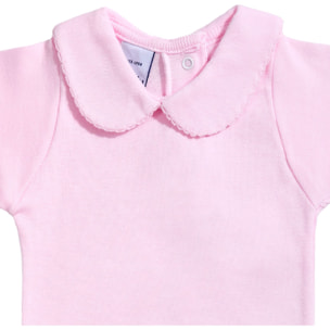 Body bebé manga corta con cuello