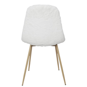 Chaise Imitation Fourrure Aurea - Lot De 2