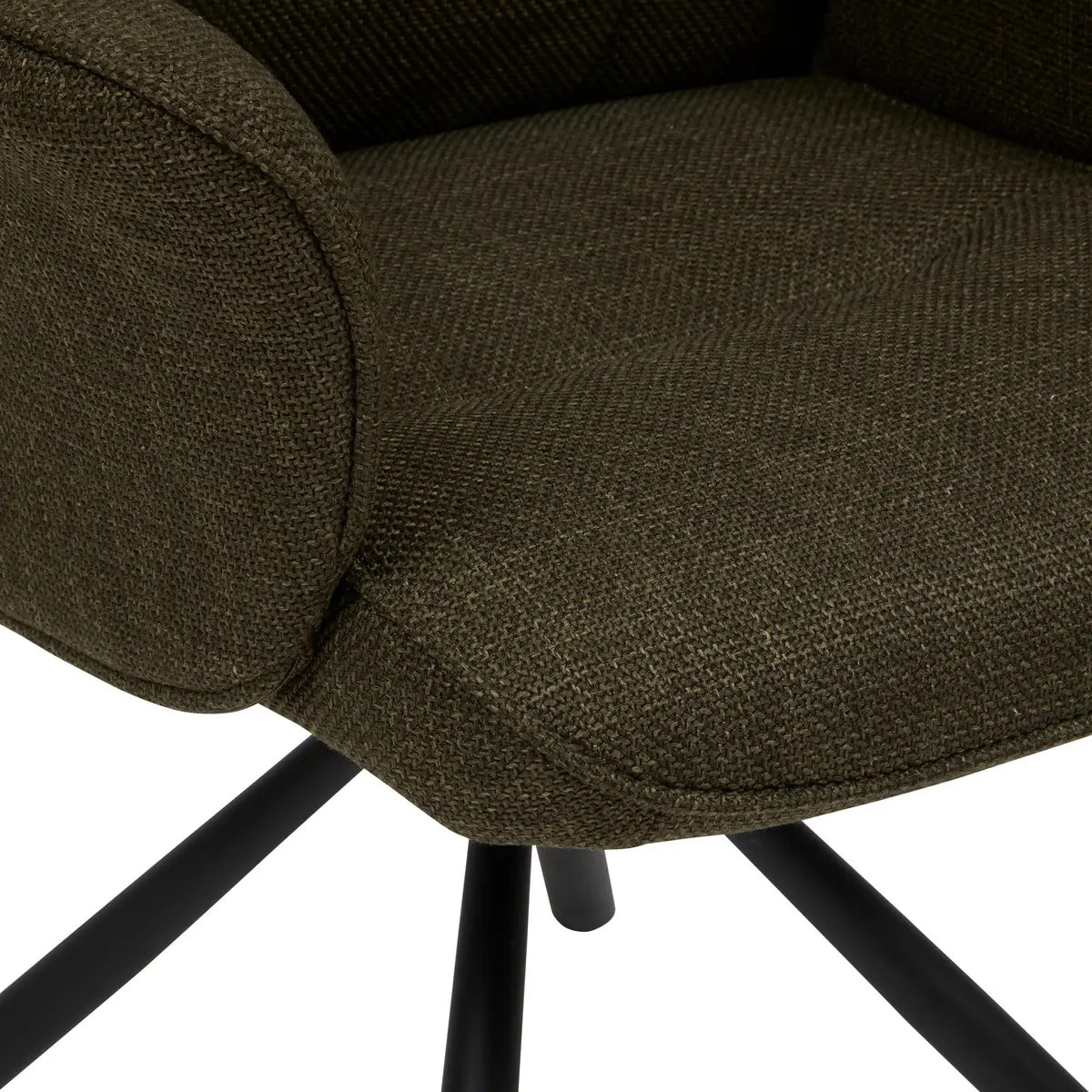 Fauteuil de bureau pivotant Sisco vert kaki
