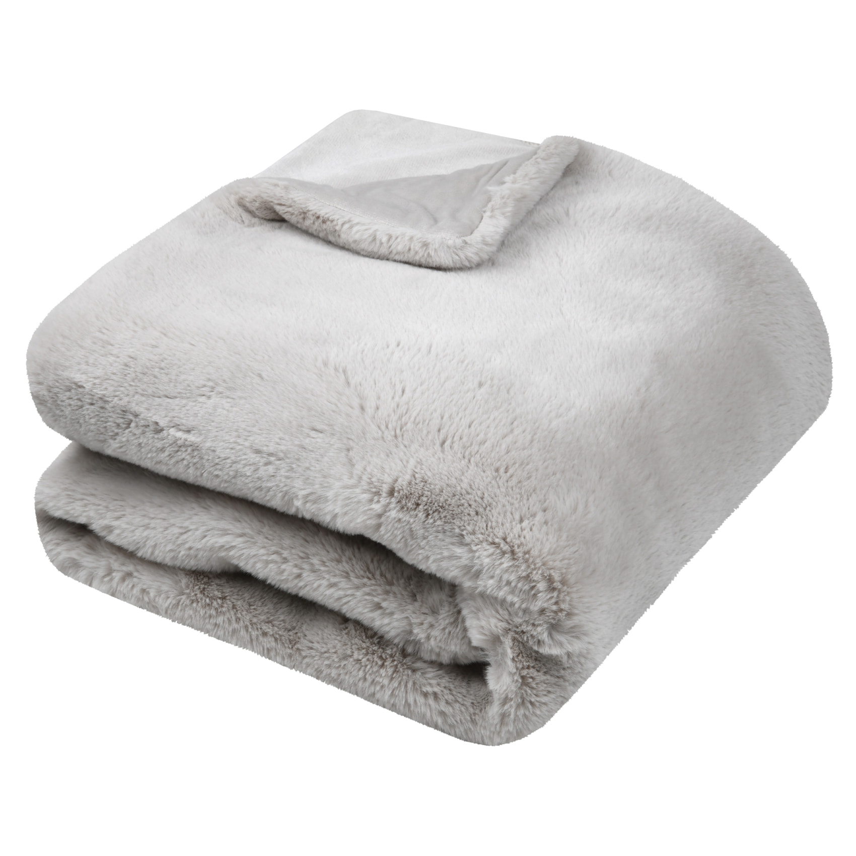 Plaid en imitation fourrure ultra moelleux - Naturel