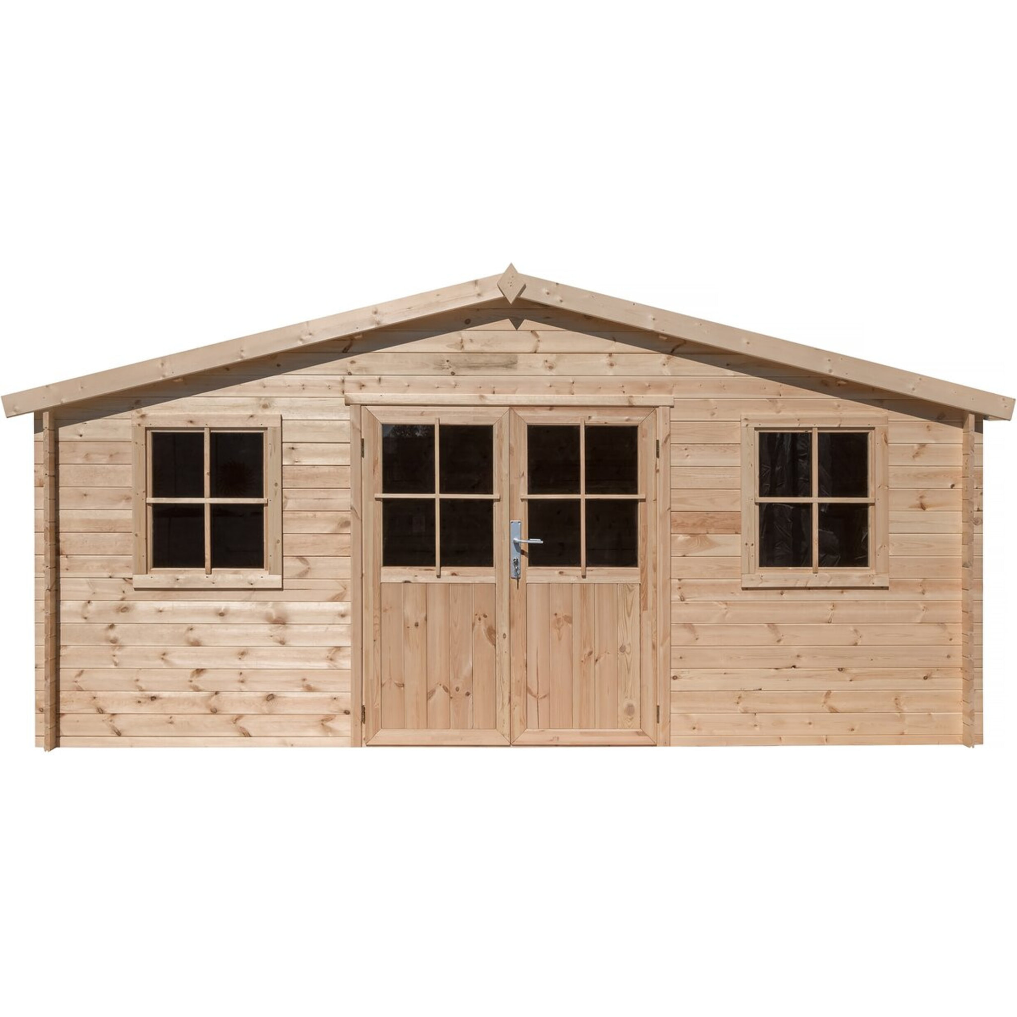 Abri de jardin bois "Alex" - 20.20 m² - 4.80 x 4.00 x 2.39 m - 28 mm