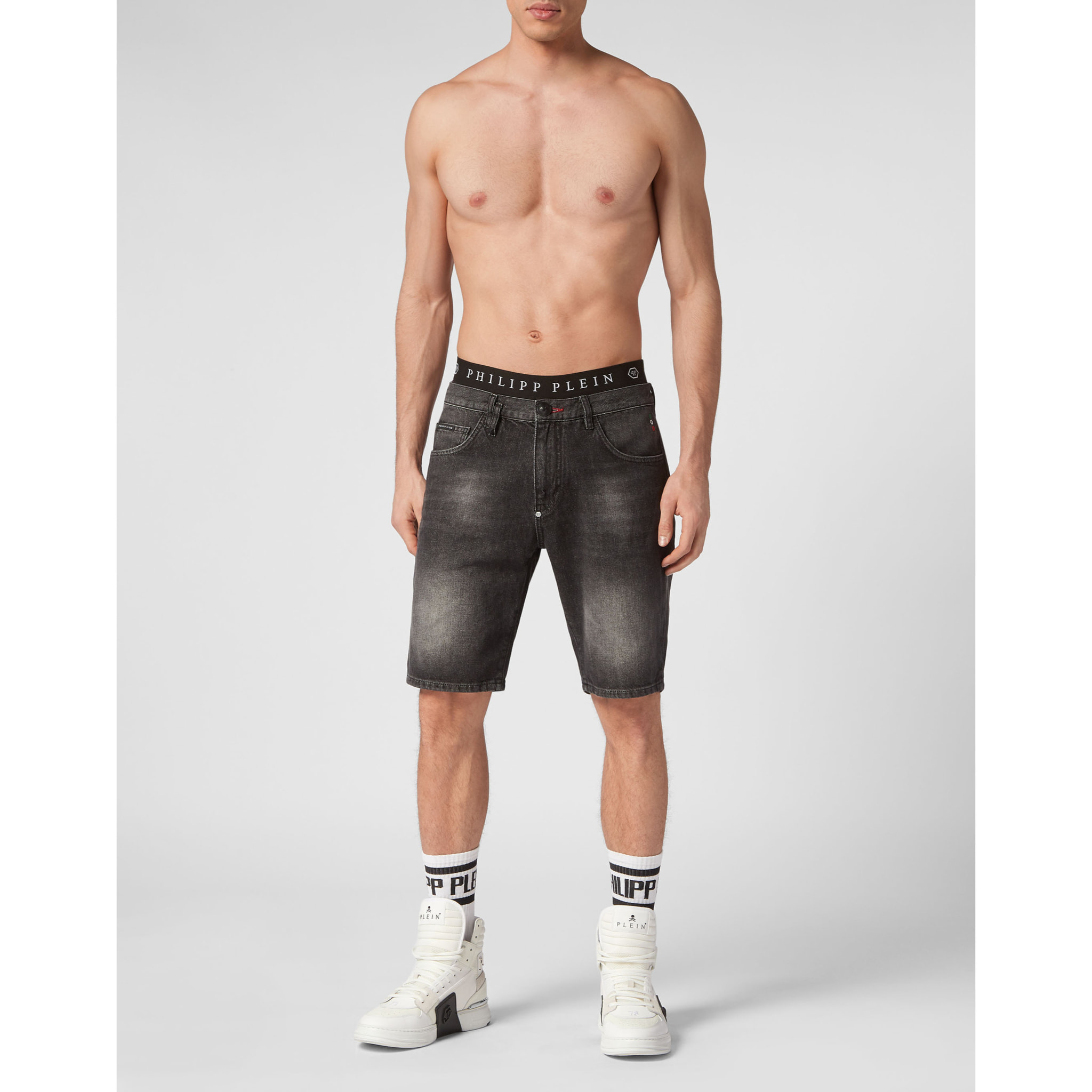 PHILIPP PLEIN Pantalones cortos vaqueros