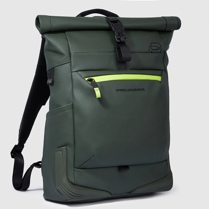 Piquadro Zaino roll-top resistente all'acqua porta pc 15,6
