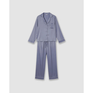 Pijama largo satén friday índigo